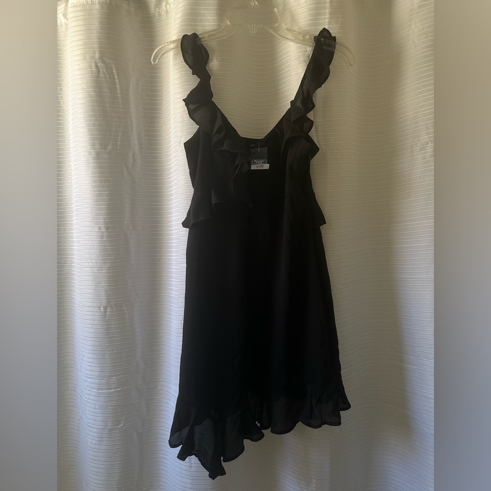 Abercrombie & Fitch Black Ruffle Mini Dress